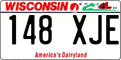 WI license plate 148XJE