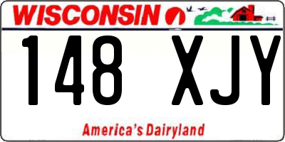 WI license plate 148XJY