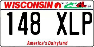 WI license plate 148XLP