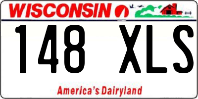 WI license plate 148XLS