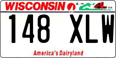 WI license plate 148XLW