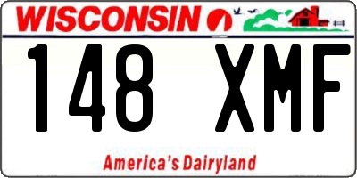 WI license plate 148XMF