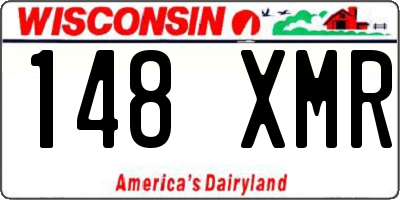WI license plate 148XMR