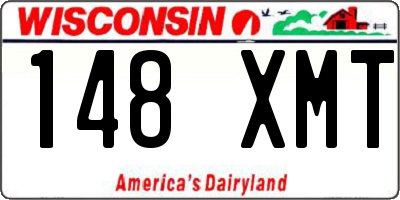 WI license plate 148XMT