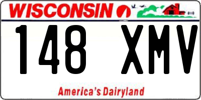 WI license plate 148XMV