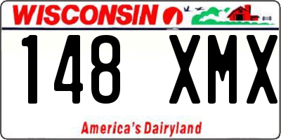 WI license plate 148XMX