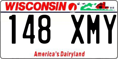 WI license plate 148XMY