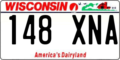 WI license plate 148XNA