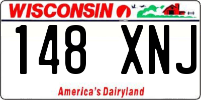 WI license plate 148XNJ