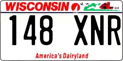 WI license plate 148XNR