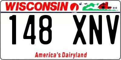 WI license plate 148XNV