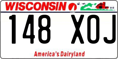 WI license plate 148XOJ
