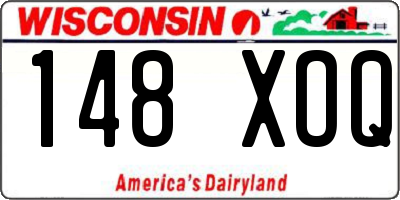 WI license plate 148XOQ