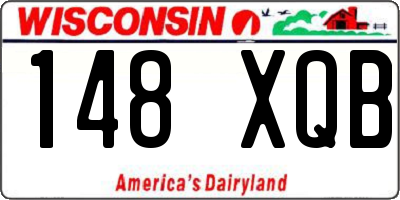 WI license plate 148XQB