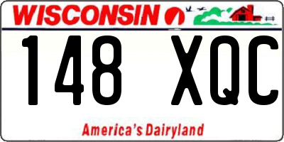 WI license plate 148XQC