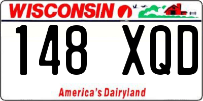 WI license plate 148XQD
