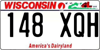 WI license plate 148XQH