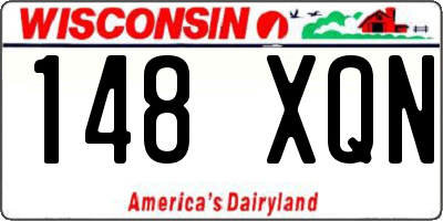 WI license plate 148XQN