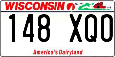 WI license plate 148XQO