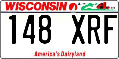 WI license plate 148XRF