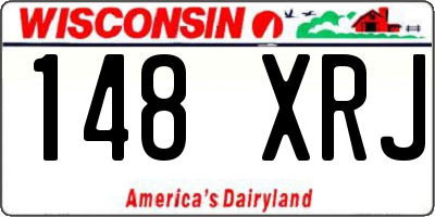 WI license plate 148XRJ