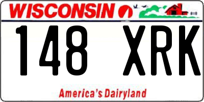 WI license plate 148XRK