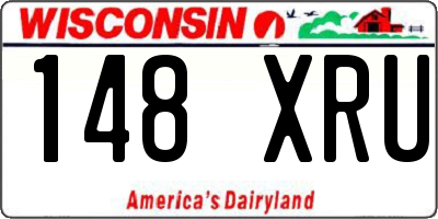 WI license plate 148XRU