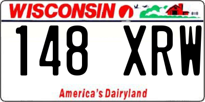 WI license plate 148XRW