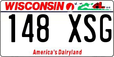 WI license plate 148XSG