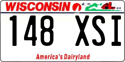 WI license plate 148XSI