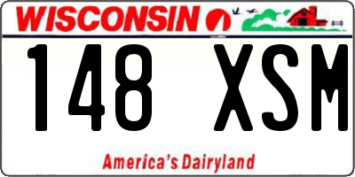 WI license plate 148XSM