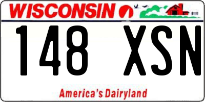 WI license plate 148XSN
