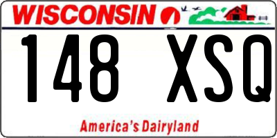 WI license plate 148XSQ