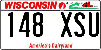 WI license plate 148XSU