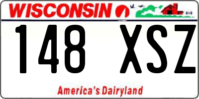WI license plate 148XSZ