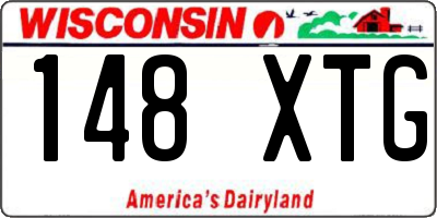 WI license plate 148XTG