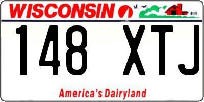 WI license plate 148XTJ