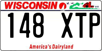 WI license plate 148XTP