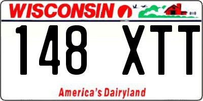 WI license plate 148XTT