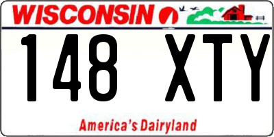 WI license plate 148XTY