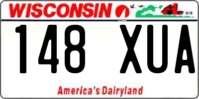 WI license plate 148XUA