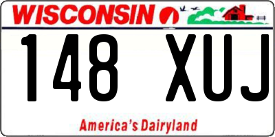 WI license plate 148XUJ