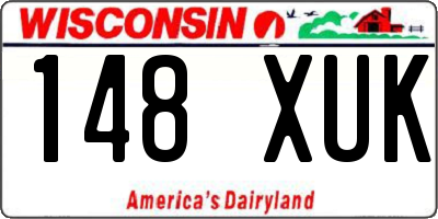 WI license plate 148XUK