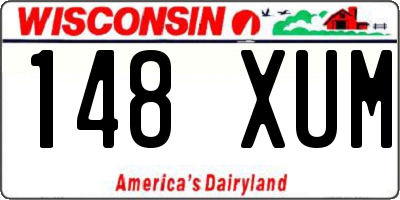 WI license plate 148XUM
