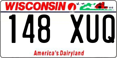 WI license plate 148XUQ