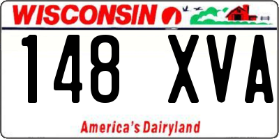 WI license plate 148XVA