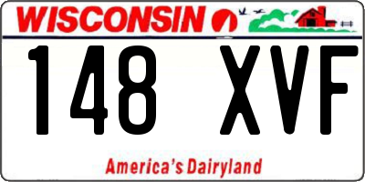WI license plate 148XVF