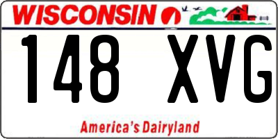 WI license plate 148XVG
