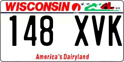 WI license plate 148XVK