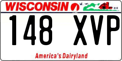 WI license plate 148XVP